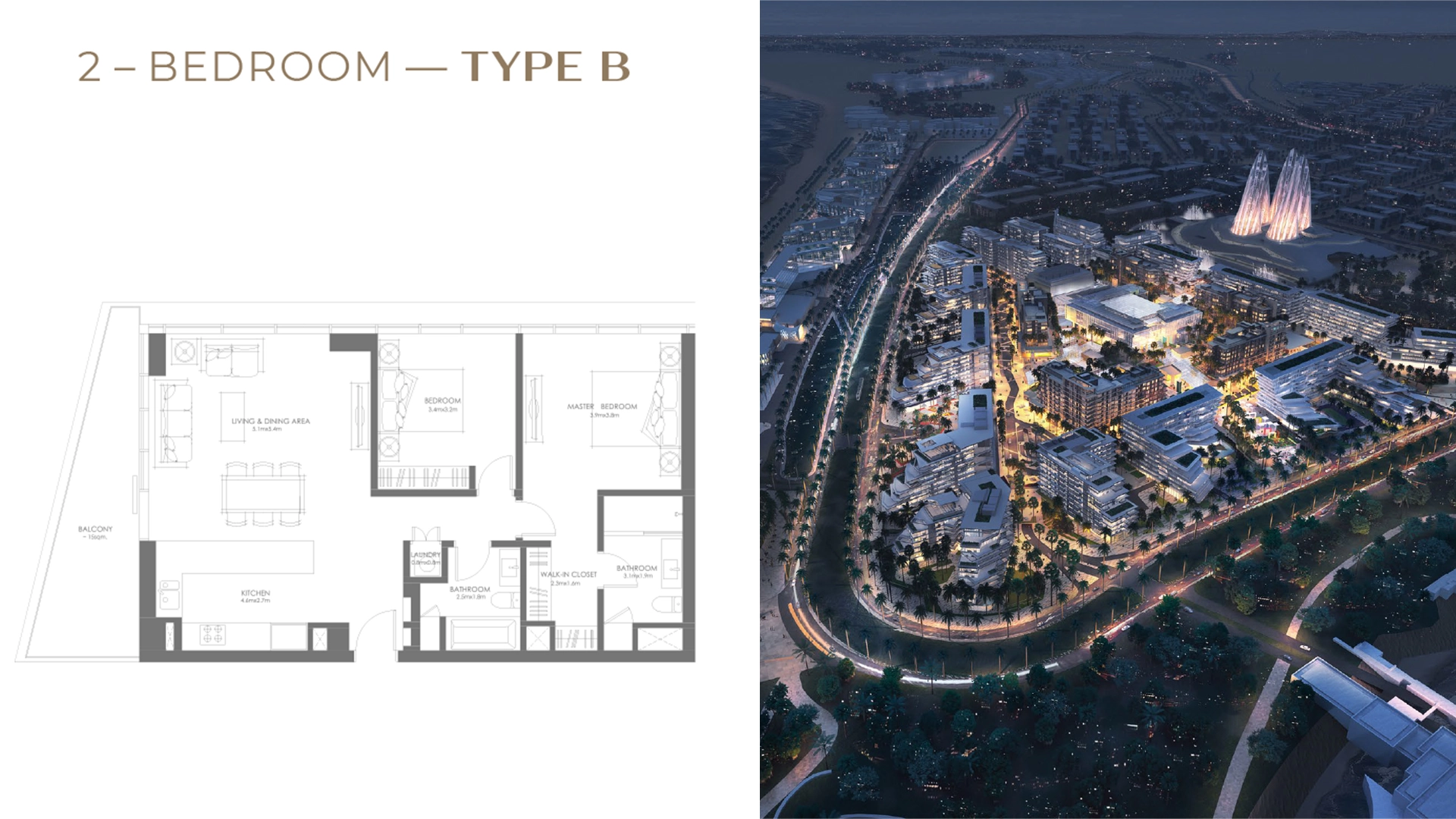 2 BR - Type B